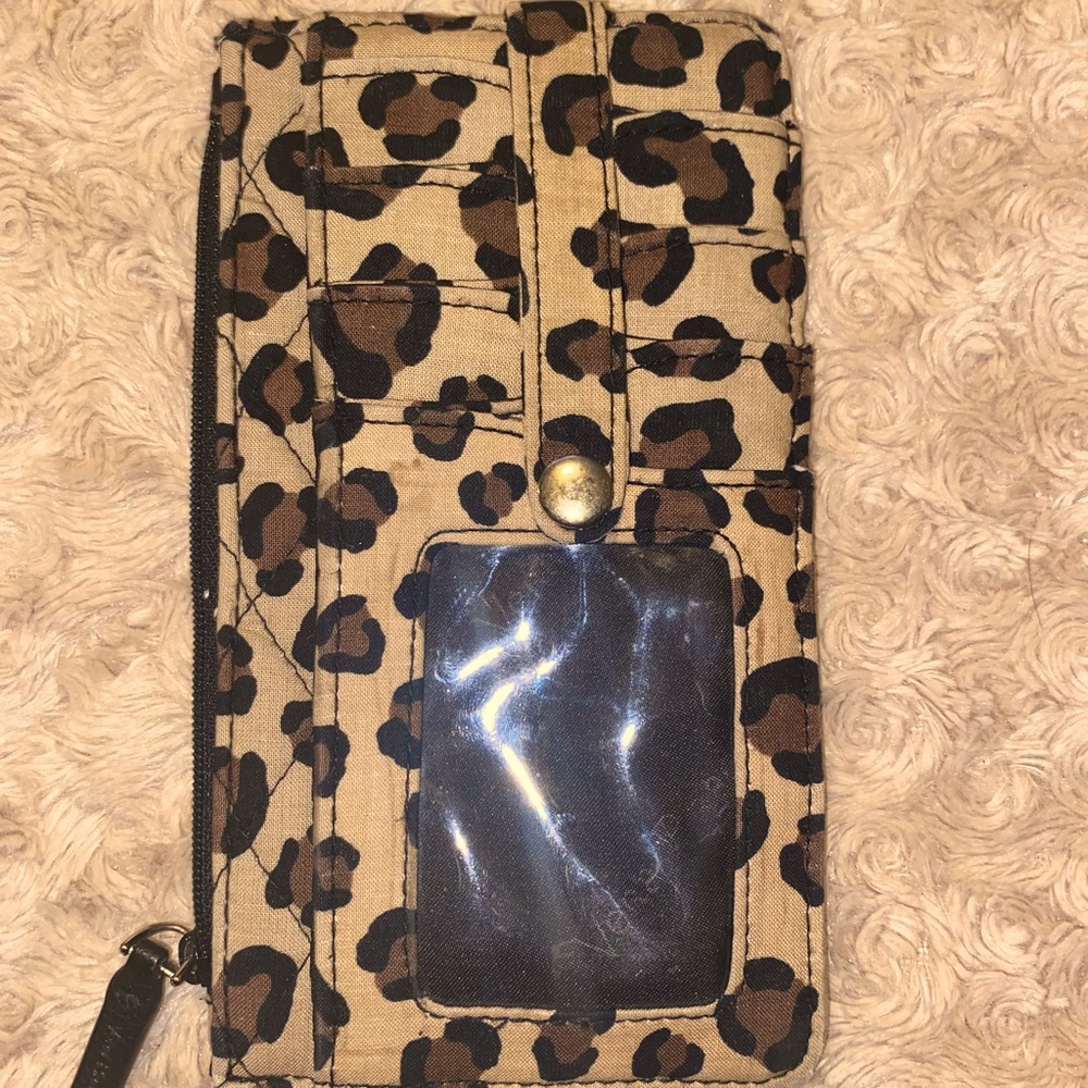 Vera Bradley leopard print wallet
